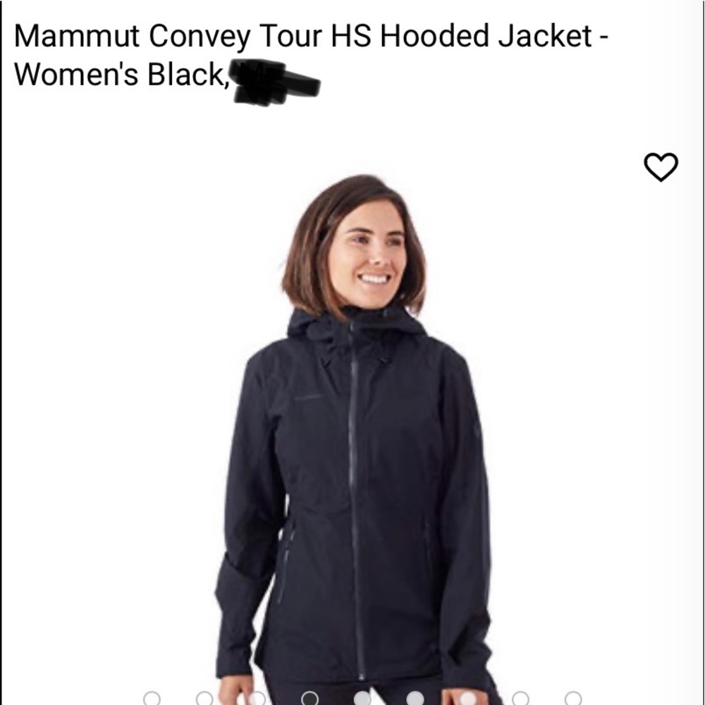 Mammut convey tour HS hooded rain jacket.